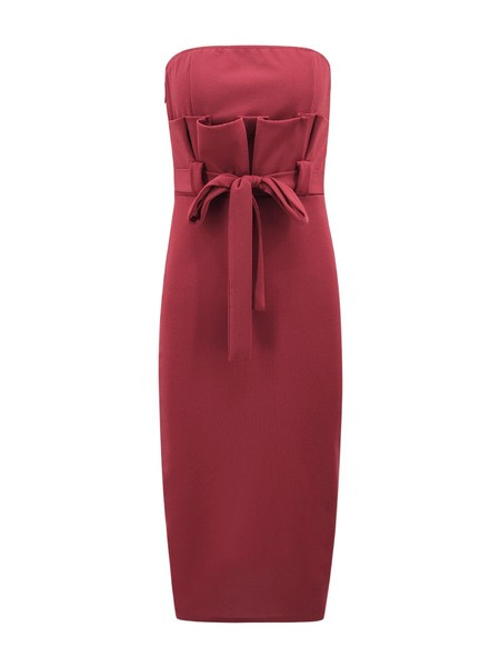 Rochie eleganta de dama cu panglica in mai multe culori