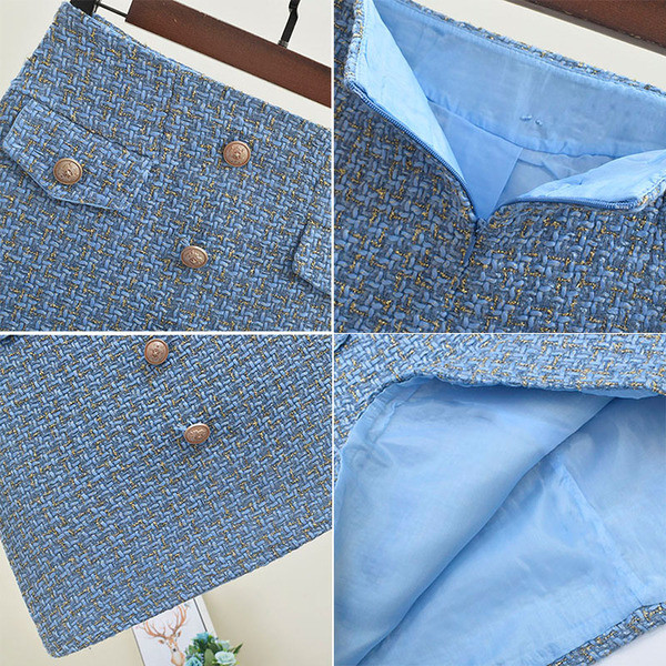 Fusta de dama stilata cu nasturi in cateva zile