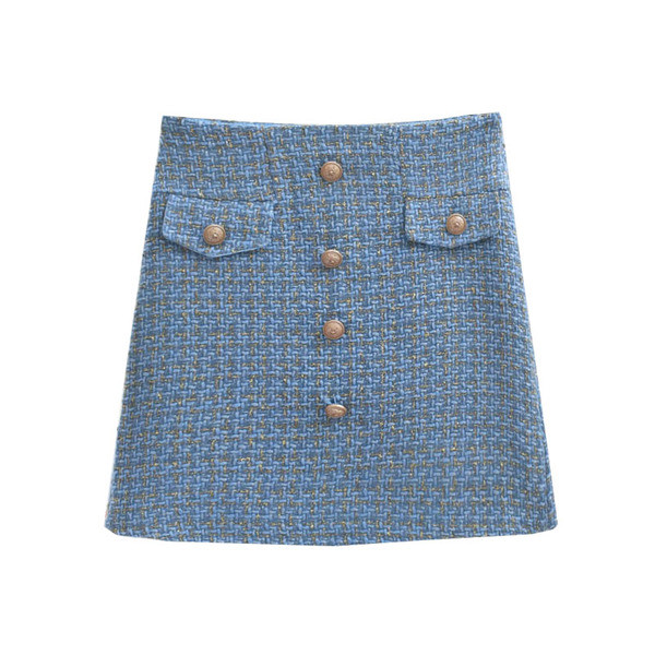 Fusta de dama stilata cu nasturi in cateva zile