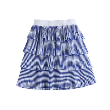 Fusta dama casual in doua culori - cu talie inalta