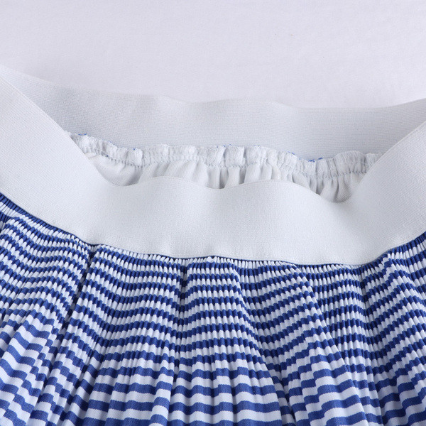 Fusta dama casual in doua culori - cu talie inalta