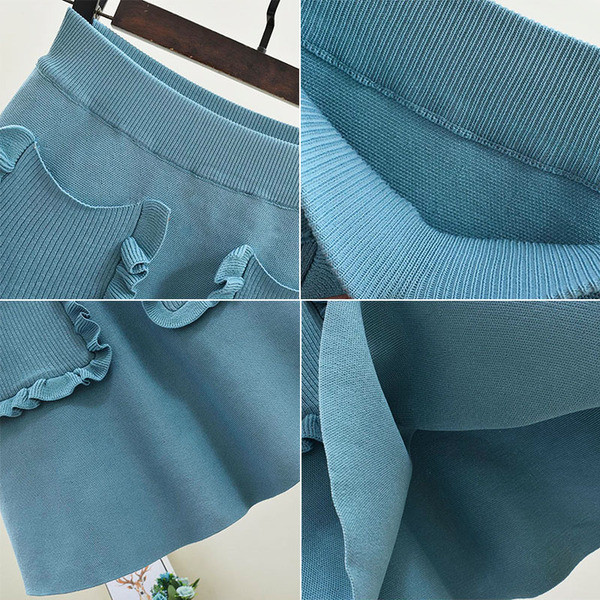 Fusta de dama moderna cu buzunare in mai multe culori diferite