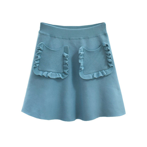 Fusta de dama moderna cu buzunare in mai multe culori diferite