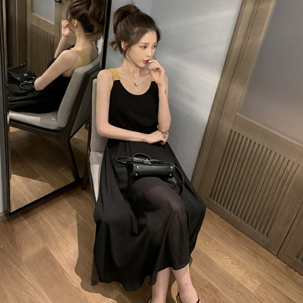 Rochie eleganta de dama de culoare neagra - model croiat