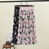 Fusta dama cu talie elastica - model lung in mai multe culori