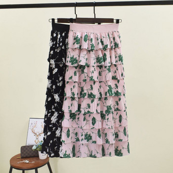 Fusta dama cu talie elastica - model lung in mai multe culori