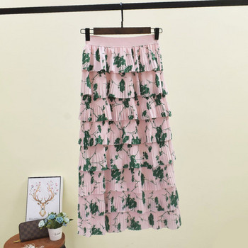 Fusta dama cu talie elastica - model lung in mai multe culori