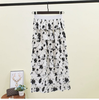 Fusta dama cu talie elastica - model lung in mai multe culori