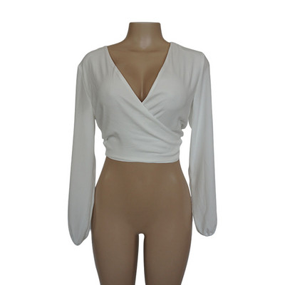 Cămașă de damă cu decolteu în V în patru culori