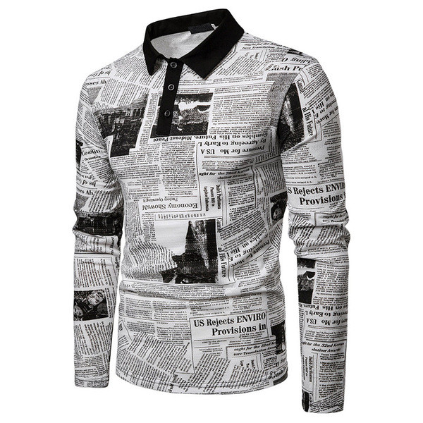 Bluză de bărbați casual cu mâneci lungi și guler clasic în două culori