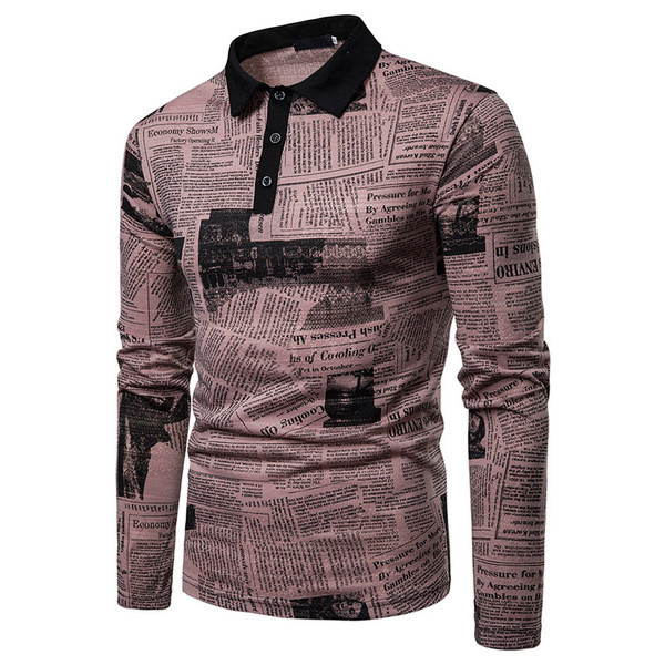 Bluză de bărbați casual cu mâneci lungi și guler clasic în două culori