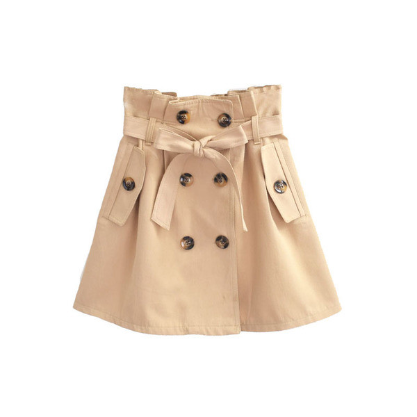 NOU Fusta de dama cu talie inalta si curea in trei culori