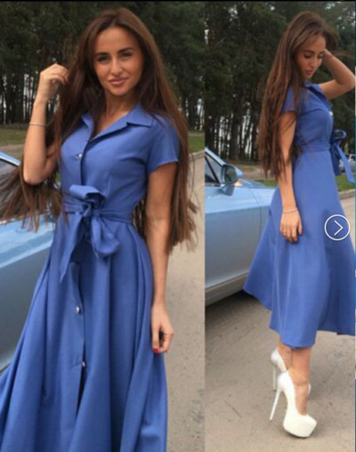 Model modern de croi rochie de dama cu curea in mai multe culori