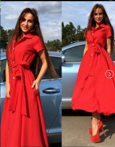 Model modern de croi rochie de dama cu curea in mai multe culori