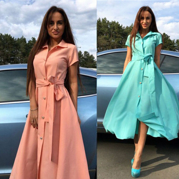 Model modern de croi rochie de dama cu curea in mai multe culori