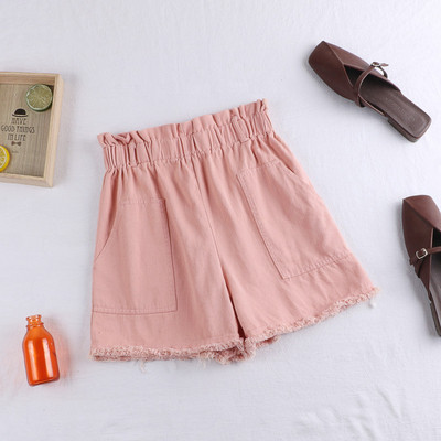 Pantaloni scurți de damă cu buzunare în patru culori