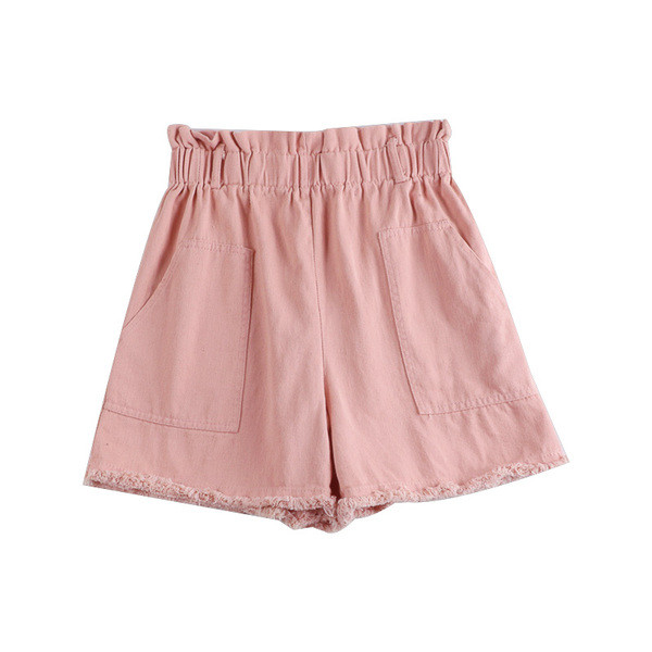 Pantaloni scurți de damă cu buzunare în patru culori