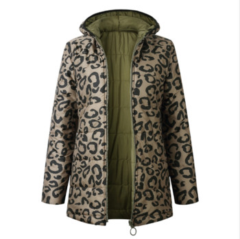 Модерно дамско яке с качулка и цип в три цвята