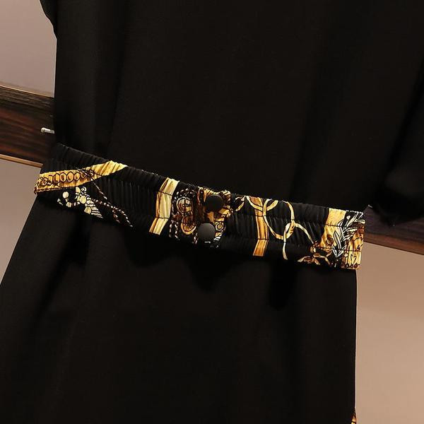 Rochie moderna de dama cu motive colorate si marimi pana la 5XL