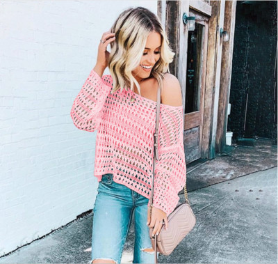 Bluză de damă modernă cu umerii goi și mâneci lungi în mai multe culori