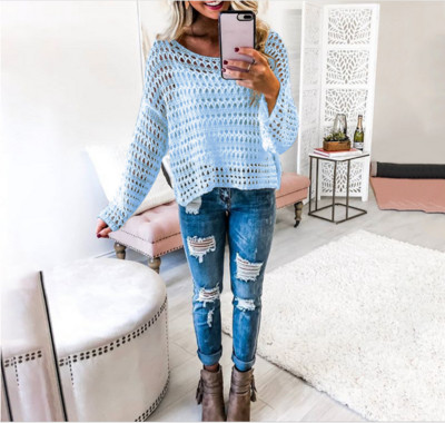 Bluză de damă modernă cu umerii goi și mâneci lungi în mai multe culori