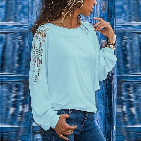 Bluză de damă modernă cu mâneci lungi în trei culori