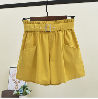 Pantaloni scurti de dama cu curea in mai multe culori