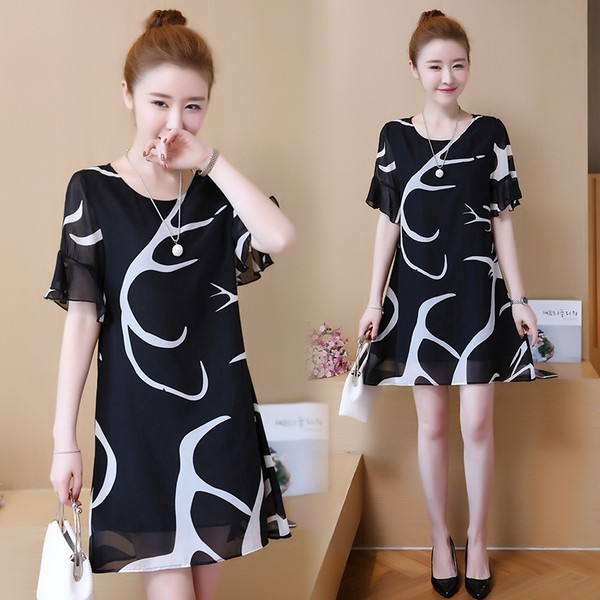 Rochie de dama eleganta cu maneca scurta - model croiat