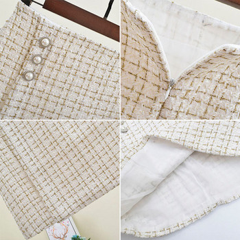 Fusta de dama cu talie inalta in patru culori