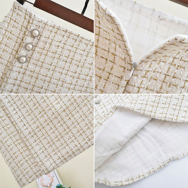 Fusta de dama cu talie inalta in patru culori