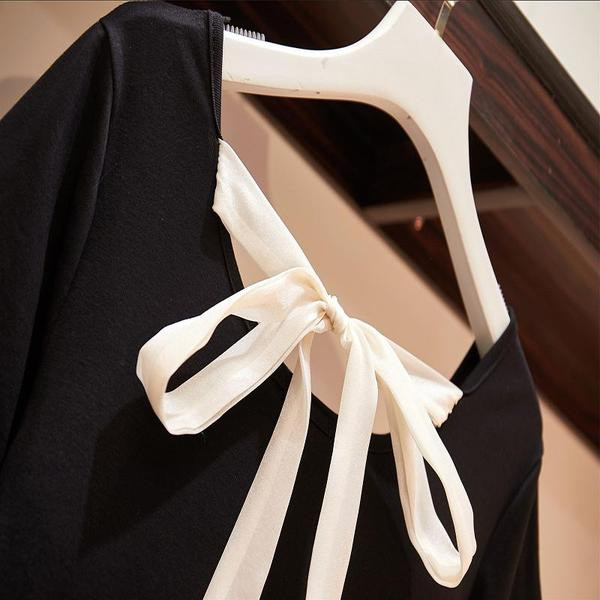 Rochie de dama actuala model lat cu maneci scurte si marimi pana la 4XL