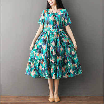 Rochie de dama moderna - model croiat in doua culori