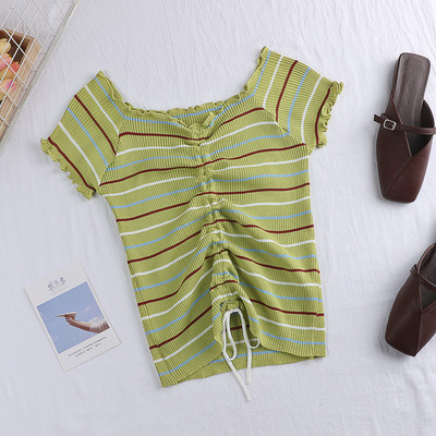 Tricou de dama actual in trei culori cu cravate