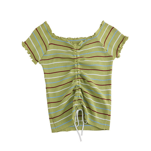 Tricou de dama actual in trei culori cu cravate