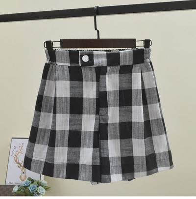 Pantaloni scurti dama in carouri in mai multe culori