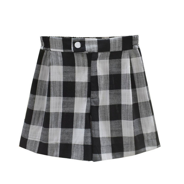 Pantaloni scurti dama in carouri in mai multe culori