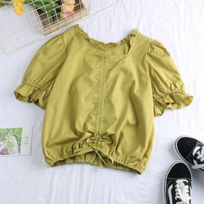 Bluza de dama actuala in patru culori cu cravate