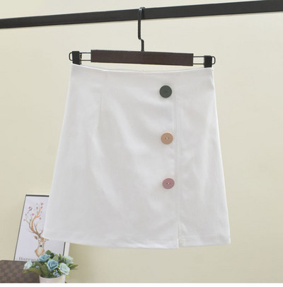 Fusta de dama eleganta cu nasturi colorati in mai multe culori