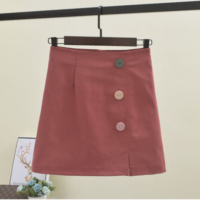 Fusta de dama eleganta cu nasturi colorati in mai multe culori