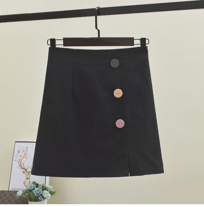 Fusta de dama eleganta cu nasturi colorati in mai multe culori