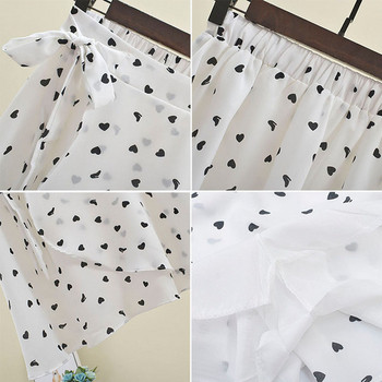 Fusta casual dama in alb si negru