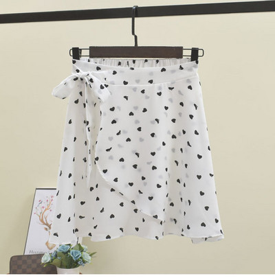 Fusta casual dama in alb si negru