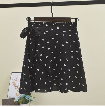 Fusta casual dama in alb si negru