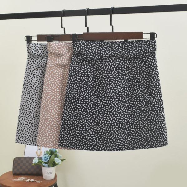 Fusta eleganta de dama cu panglica in mai multe culori