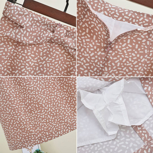 Fusta eleganta de dama cu panglica in mai multe culori