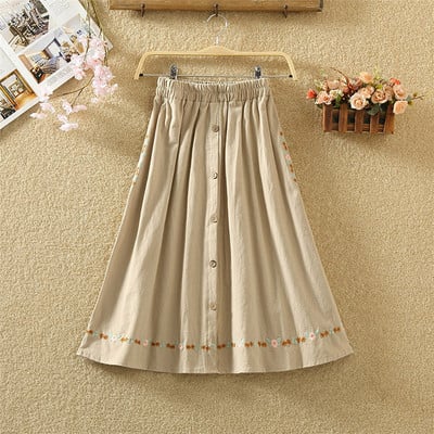 Fusta de dama croiata model nou cu nasturi - mai multe culori