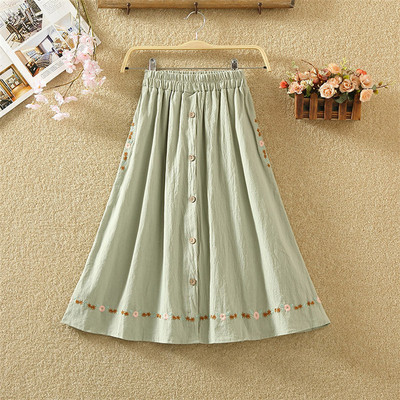 Fusta de dama croiata model nou cu nasturi - mai multe culori