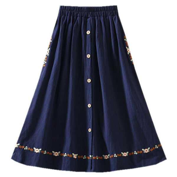 Fusta de dama croiata model nou cu nasturi - mai multe culori