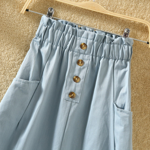 Fusta de dama decupata eleganta cu buzunare in mai multe culori