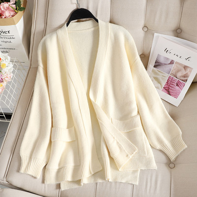 Cardigan lung dama casual cu buzunar in diferite culori